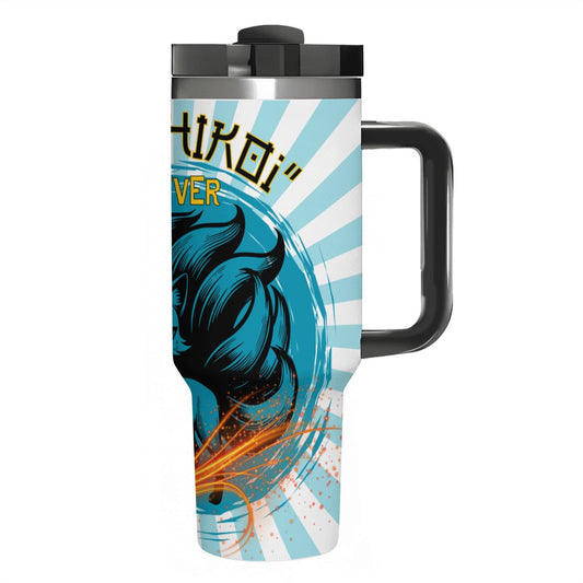 ANIME FOX: KASHIKOI: CLEVER: 40oz Tumbler with Handle and Straw