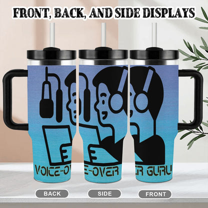 40oz Tumbler with Handle and Straw (Made in USA)