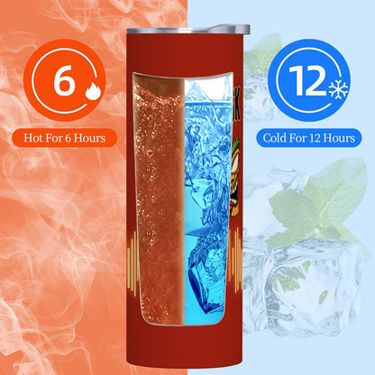 BOOTH MOJO: 20oz Straight Stainless Steel Tumbler with Straw