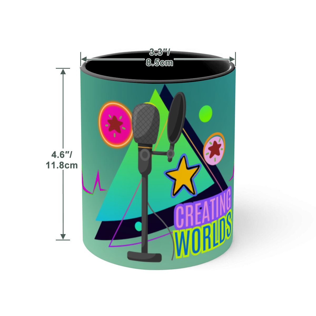 Large Colorful Mug (15oz) (Made in USA)