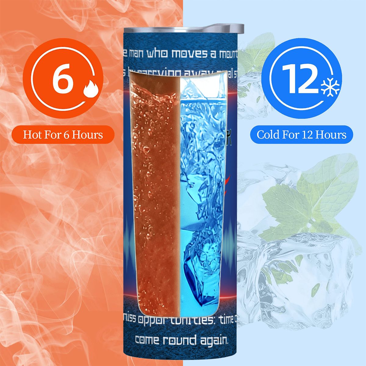 20oz Straight Stainless Steel Tumbler with Straw（Made in USA)