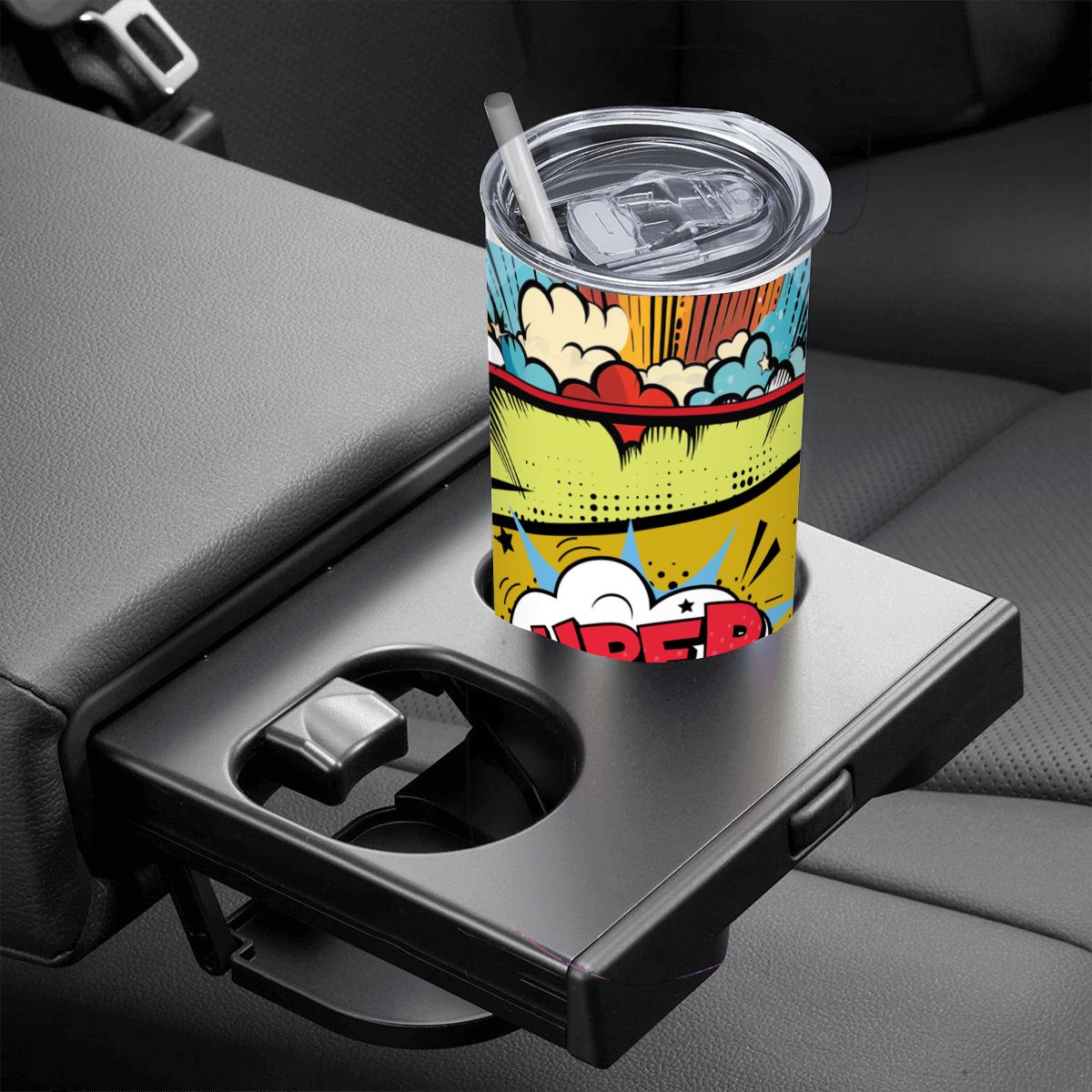 20oz Straight Stainless Steel Tumbler with Straw（Made in USA)