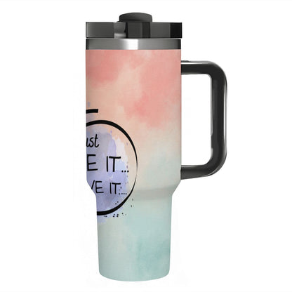 40oz Tumbler with Handle and Straw (Made in USA)