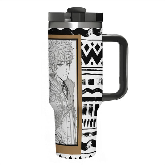 ANIME VOICE ACTOR: 40oz Tumbler with Handle and Straw