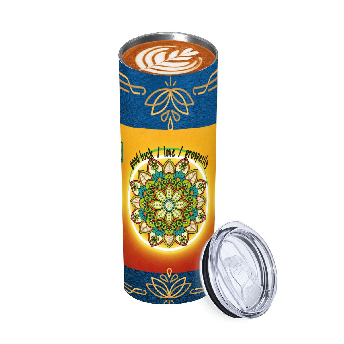 20oz Straight Stainless Steel Tumbler with Straw（Made in USA)