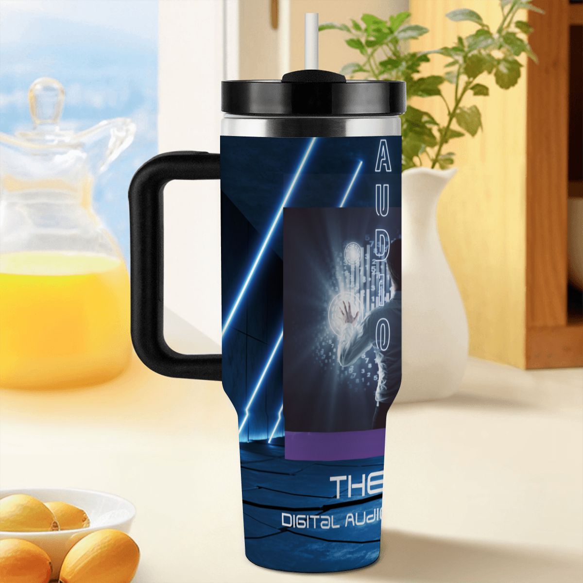 40oz Tumbler with Handle and Straw (Made in USA)