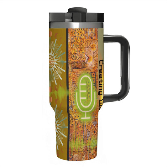 BOOTH MOJO: 40oz Tumbler with Handle and Straw