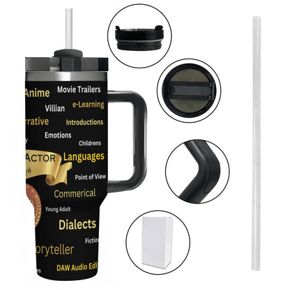 40oz Tumbler with Handle and Straw (Made in USA)