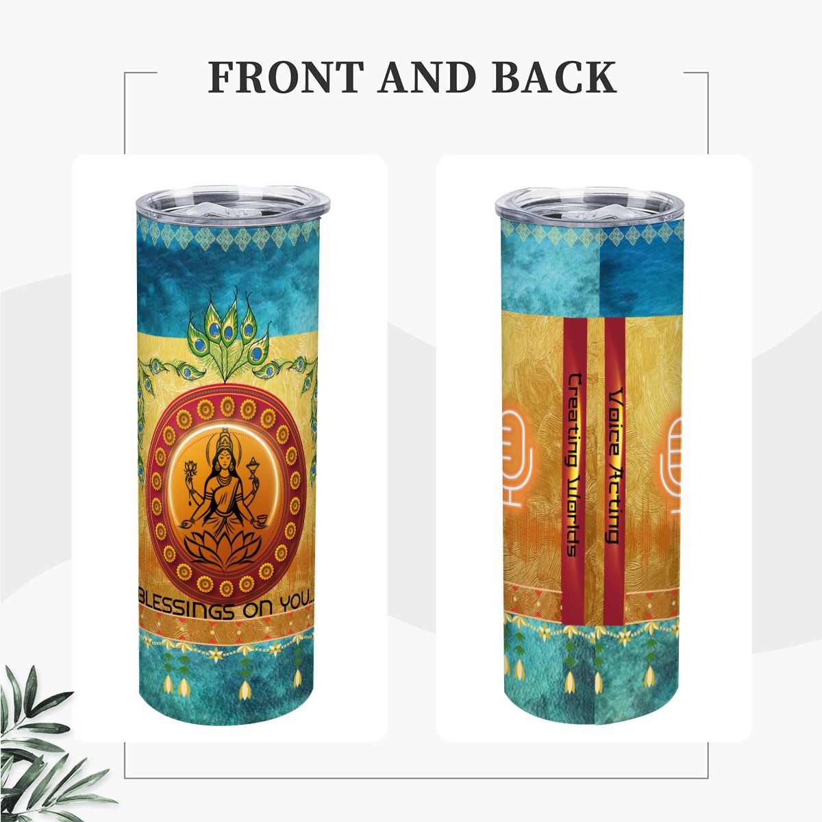 20oz Straight Stainless Steel Tumbler with Straw