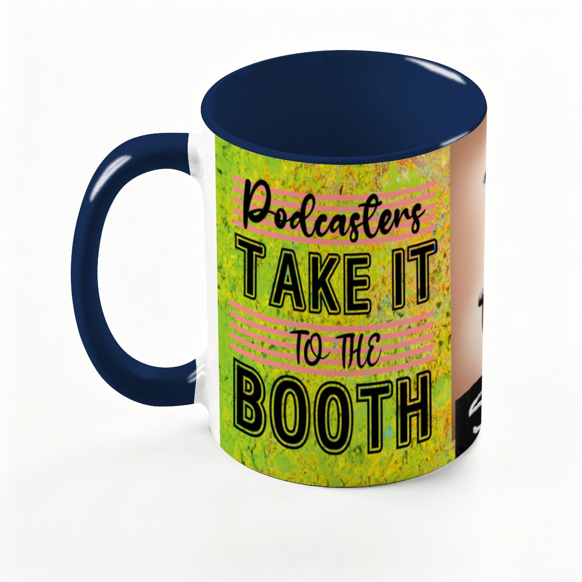 Podcasters Take It To The BOOTH: Large Classic Ceramic Mug (15oz)