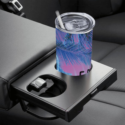 20oz Straight Stainless Steel Tumbler with Straw（Made in USA)