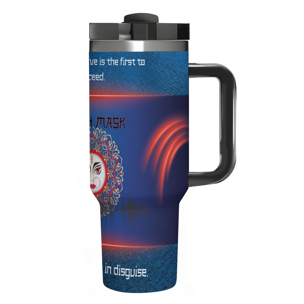 40oz Tumbler with Handle and Straw (Made in USA)