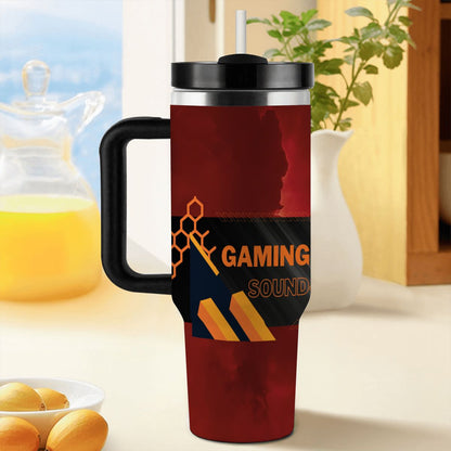 40oz Tumbler with Handle and Straw (Made in USA)