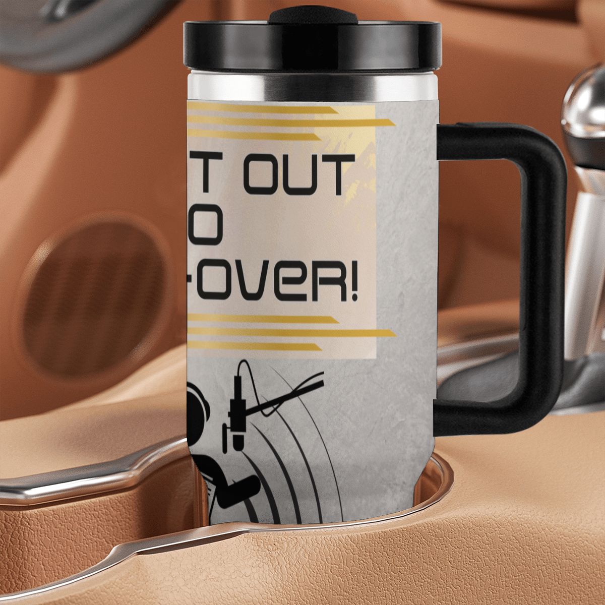40oz Tumbler with Handle and Straw (Made in USA)