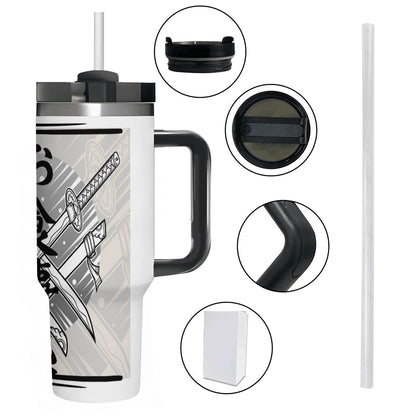 40oz Tumbler with Handle and Straw (Made in USA)