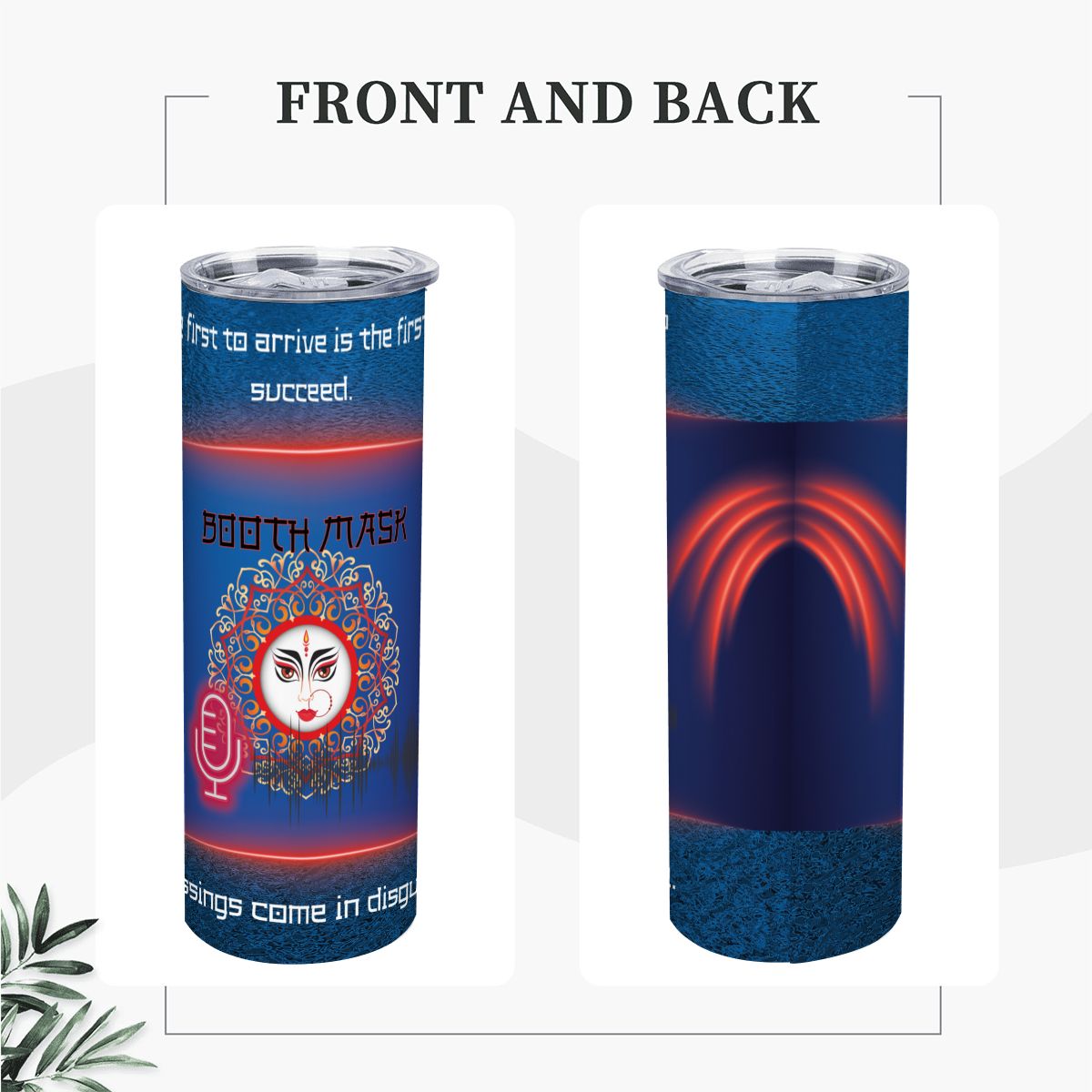 20oz Straight Stainless Steel Tumbler with Straw