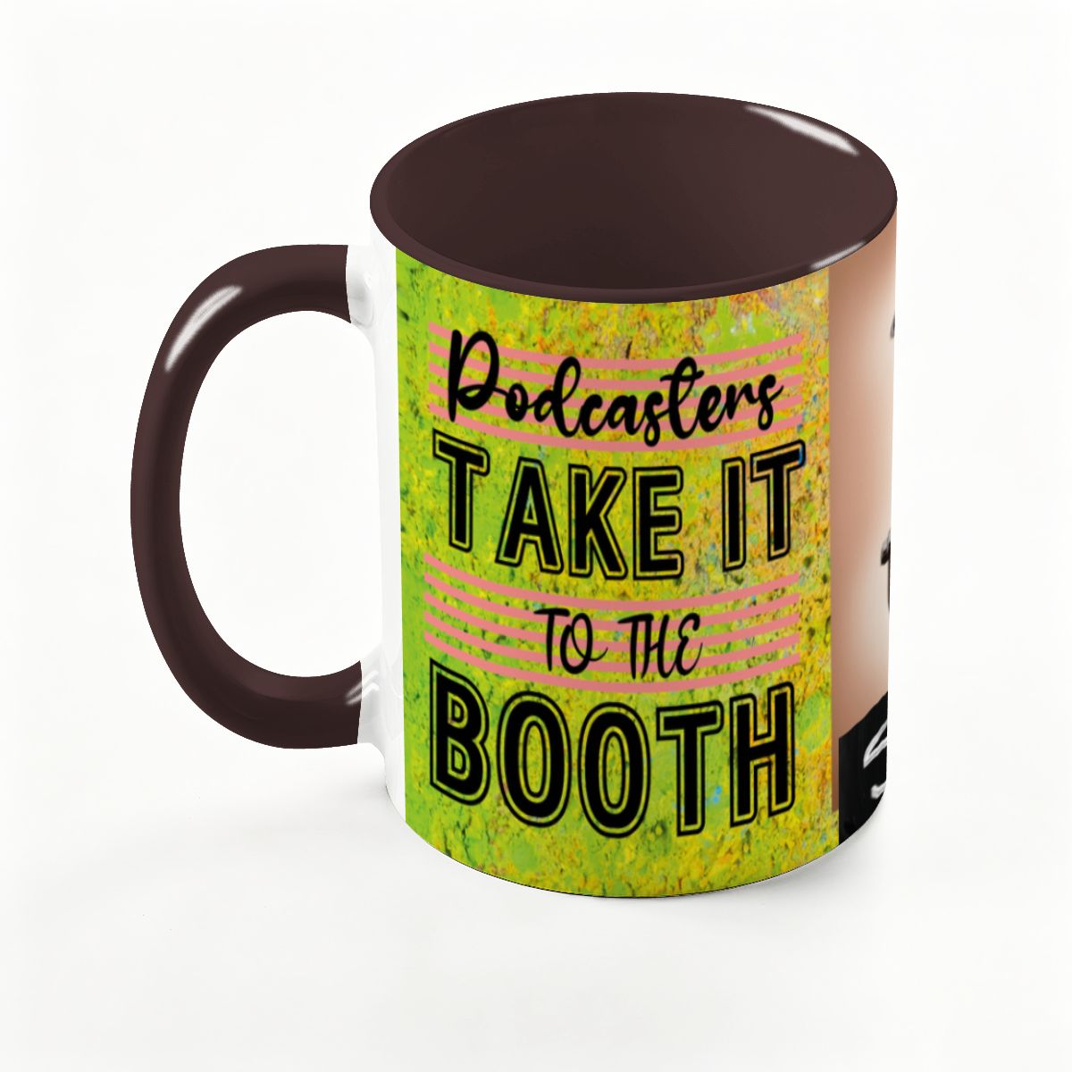 Podcasters Take It To The BOOTH: Large Classic Ceramic Mug (15oz)