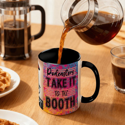 Podcasters Take It To The BOOTH: Large Classic Ceramic Mug (15oz)