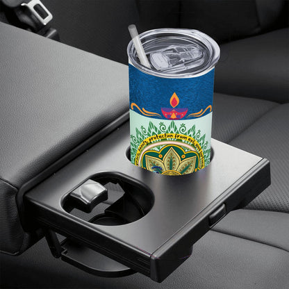 20oz Straight Stainless Steel Tumbler with Straw（Made in USA)
