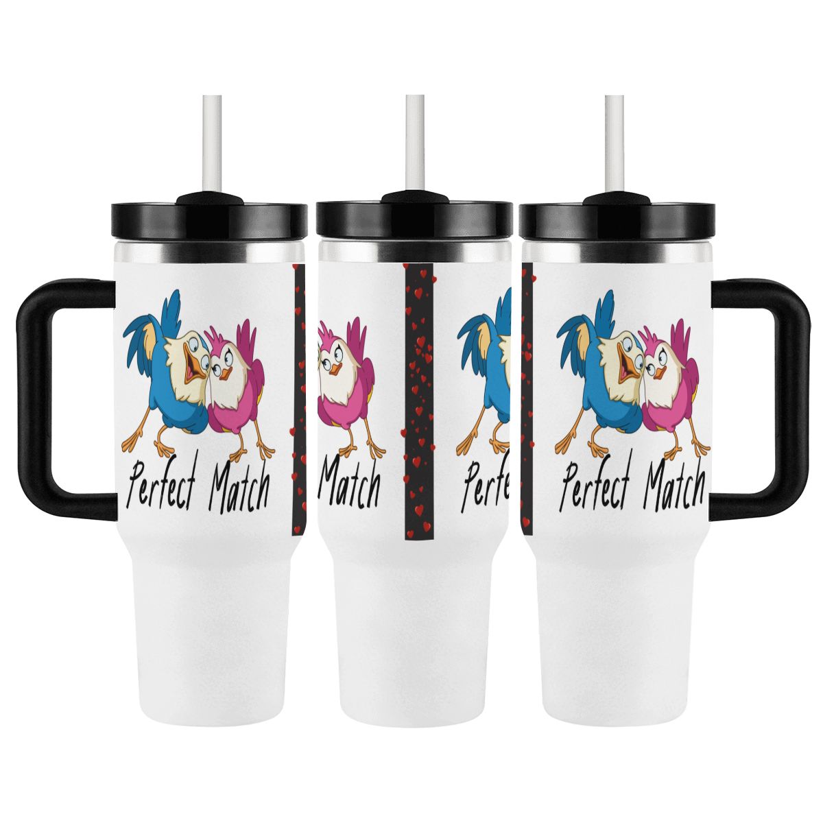 40oz Tumbler with Handle and Straw (Made in USA)