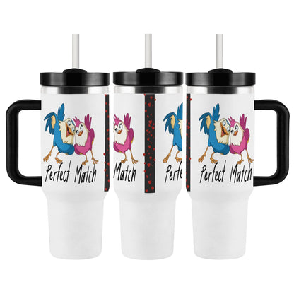 40oz Tumbler with Handle and Straw (Made in USA)