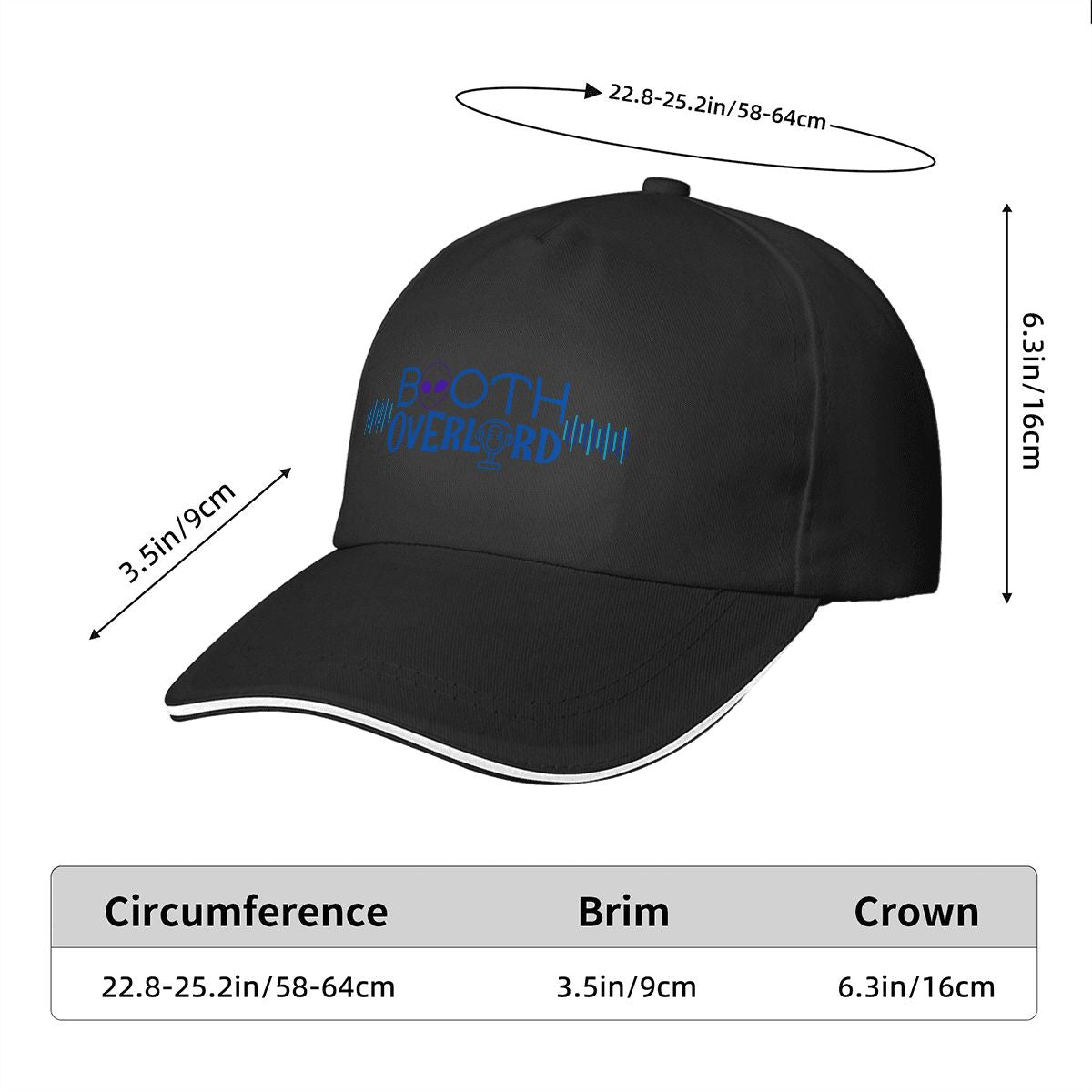 Sandwich Brim Baseball Cap (Made in USA)