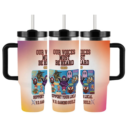 40oz Tumbler with Handle and Straw (Made in USA)