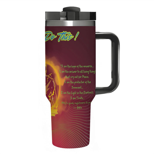 Anime: Let's Do This: 40oz Tumbler with Handle and Straw