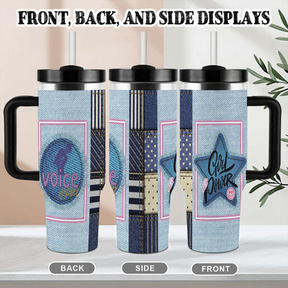 40oz Tumbler with Handle and Straw (Made in USA)