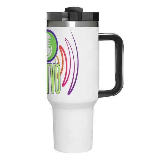 SOTVO SOUNDWAVES: 40oz Tumbler with Handle and Straw