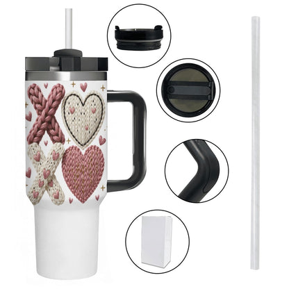 40oz Tumbler with Handle and Straw (Made in USA)