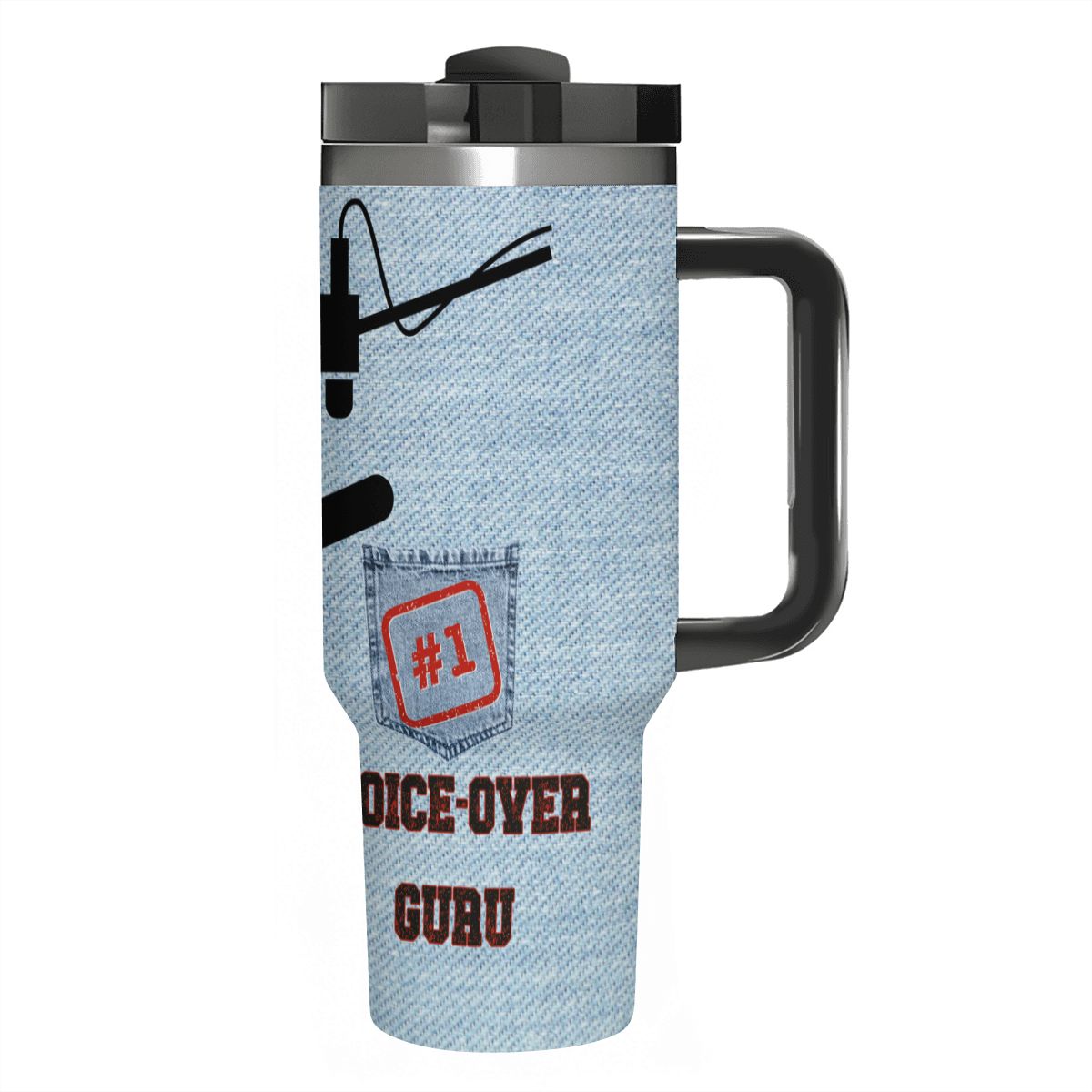 40oz Tumbler with Handle and Straw (Made in USA)