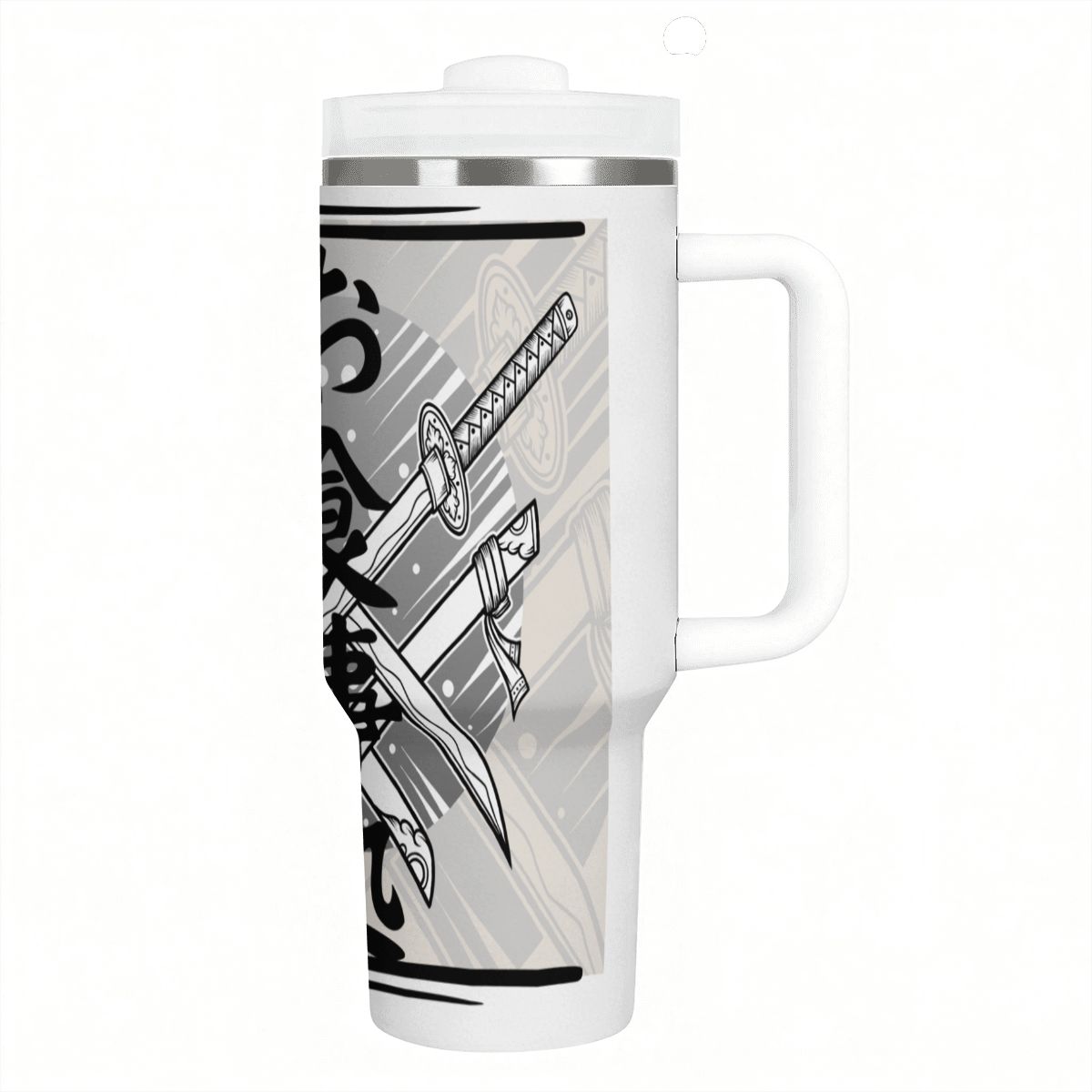 40oz Tumbler with Handle and Straw (Made in USA)