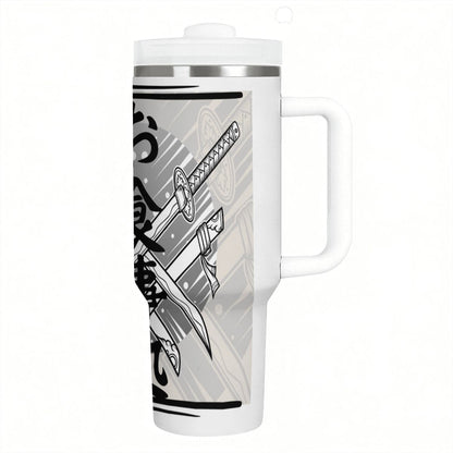 40oz Tumbler with Handle and Straw (Made in USA)