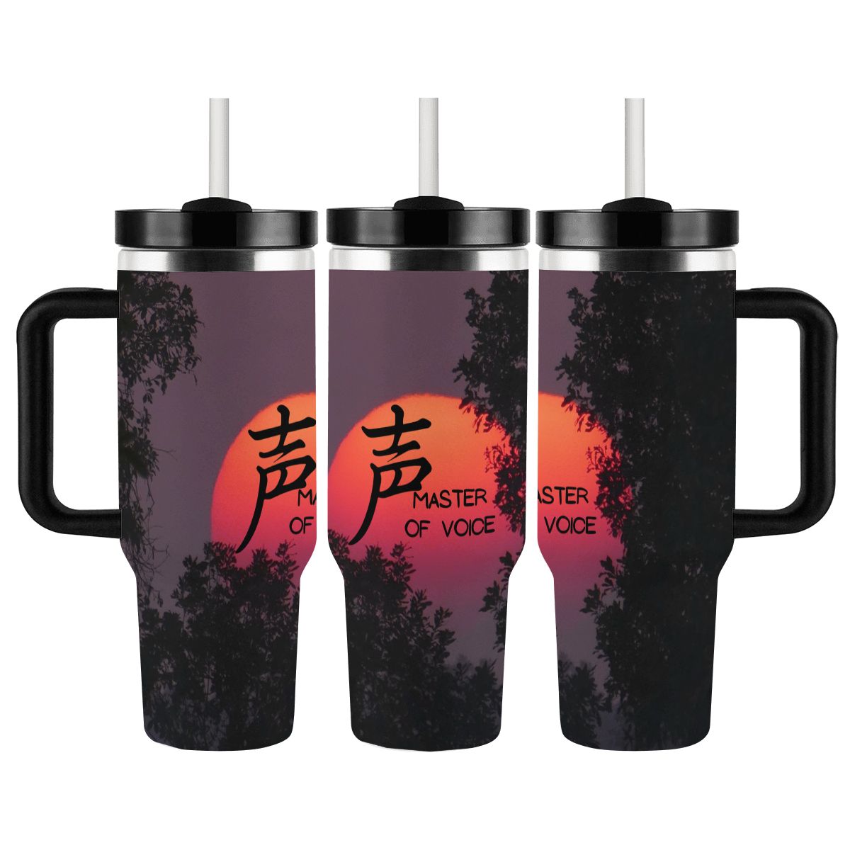 40oz Tumbler with Handle and Straw (Made in USA)