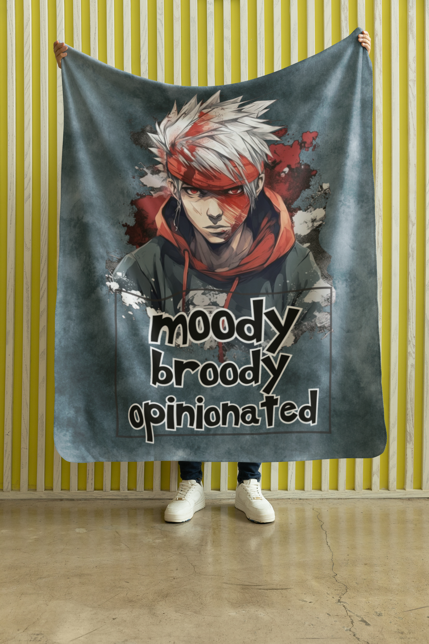 Anime Style: Moody, Broody, Opinionated Throw Blanket