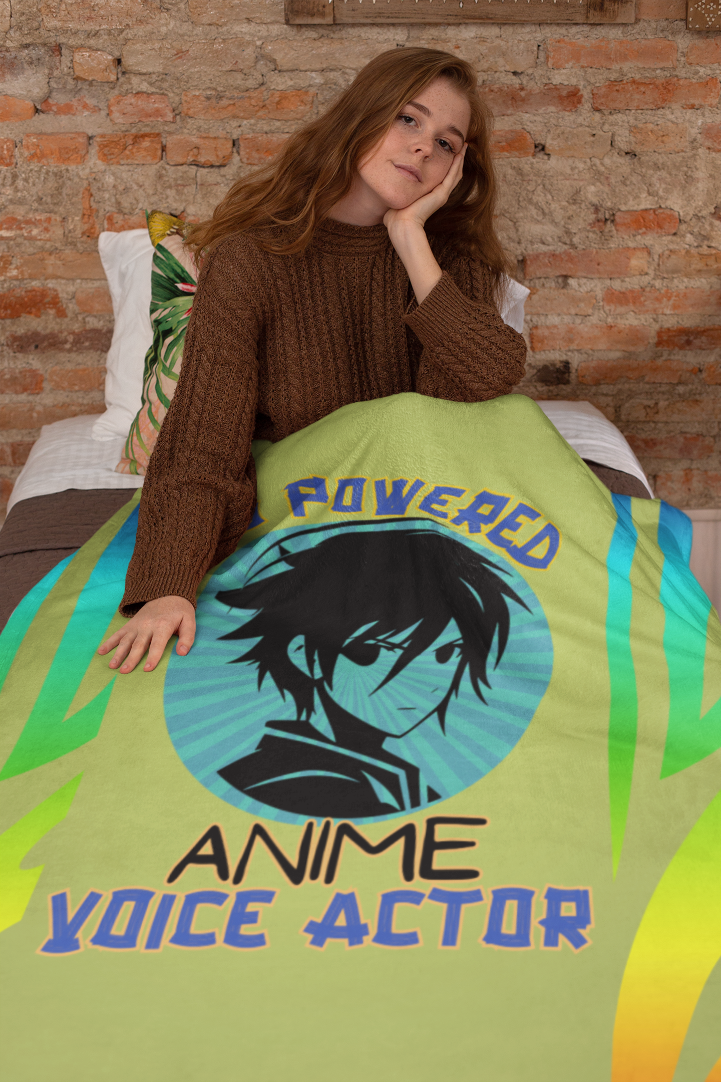 Anime Style: Voice Over: Booth Throw Blanket