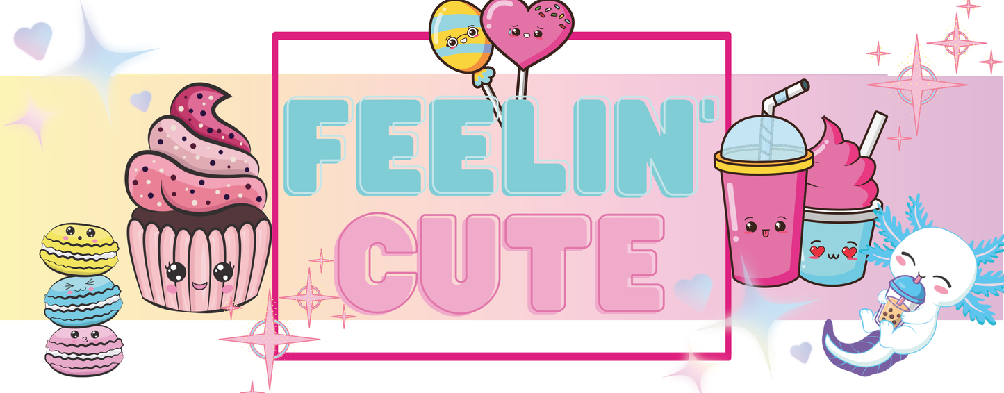 Feelin' Cute Anime White Glossy Mug