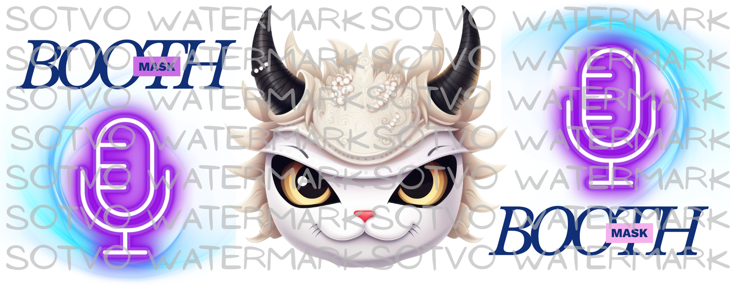 ANIME BOOTH MASK: Classic Ceramic Black Glossy Mug