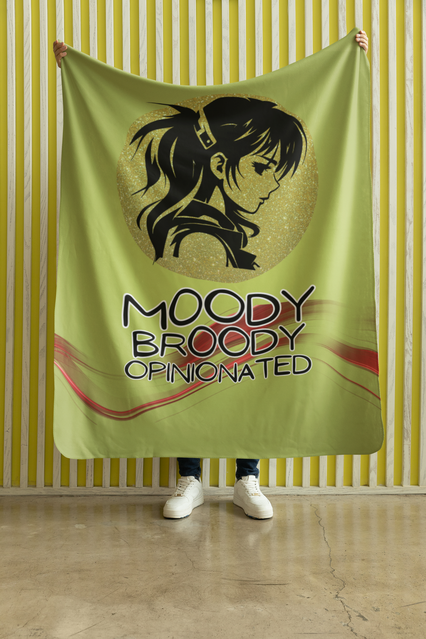 Anime Style: Moody, Broody, Opinionated: Booth Throw Blanket