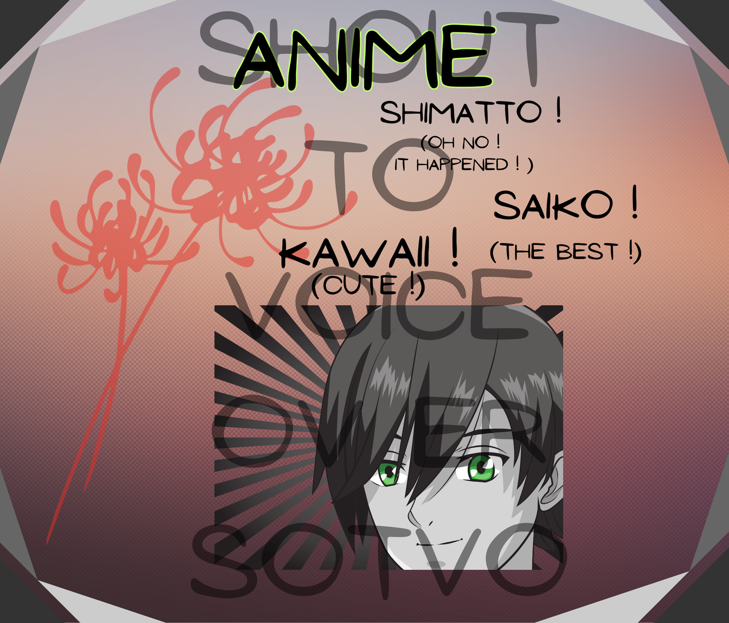 Anime Voice Over Quote: Reusable Stainless Steel Water Tumbler w/Straw