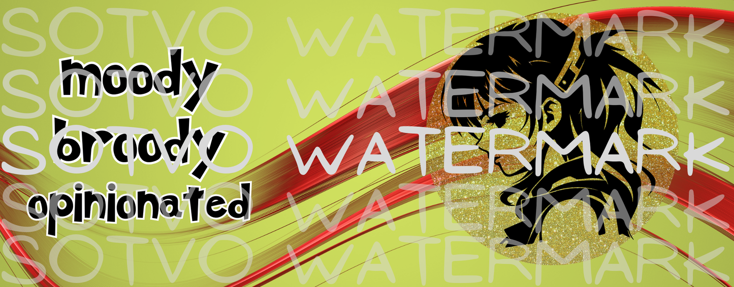 Anime Moody Broody White Glossy Mug