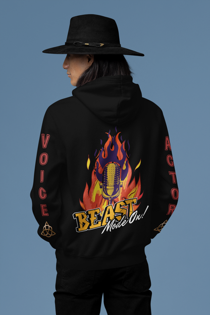 V.O. Beast Mode On: Stylish Unisex Heavy Fleece Warm Zip Hoodie -Gildan