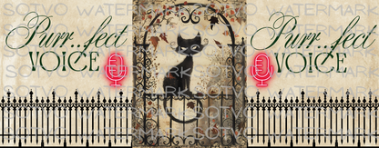 Purr...fect Black Cat Classic Ceramic Glossy Mug