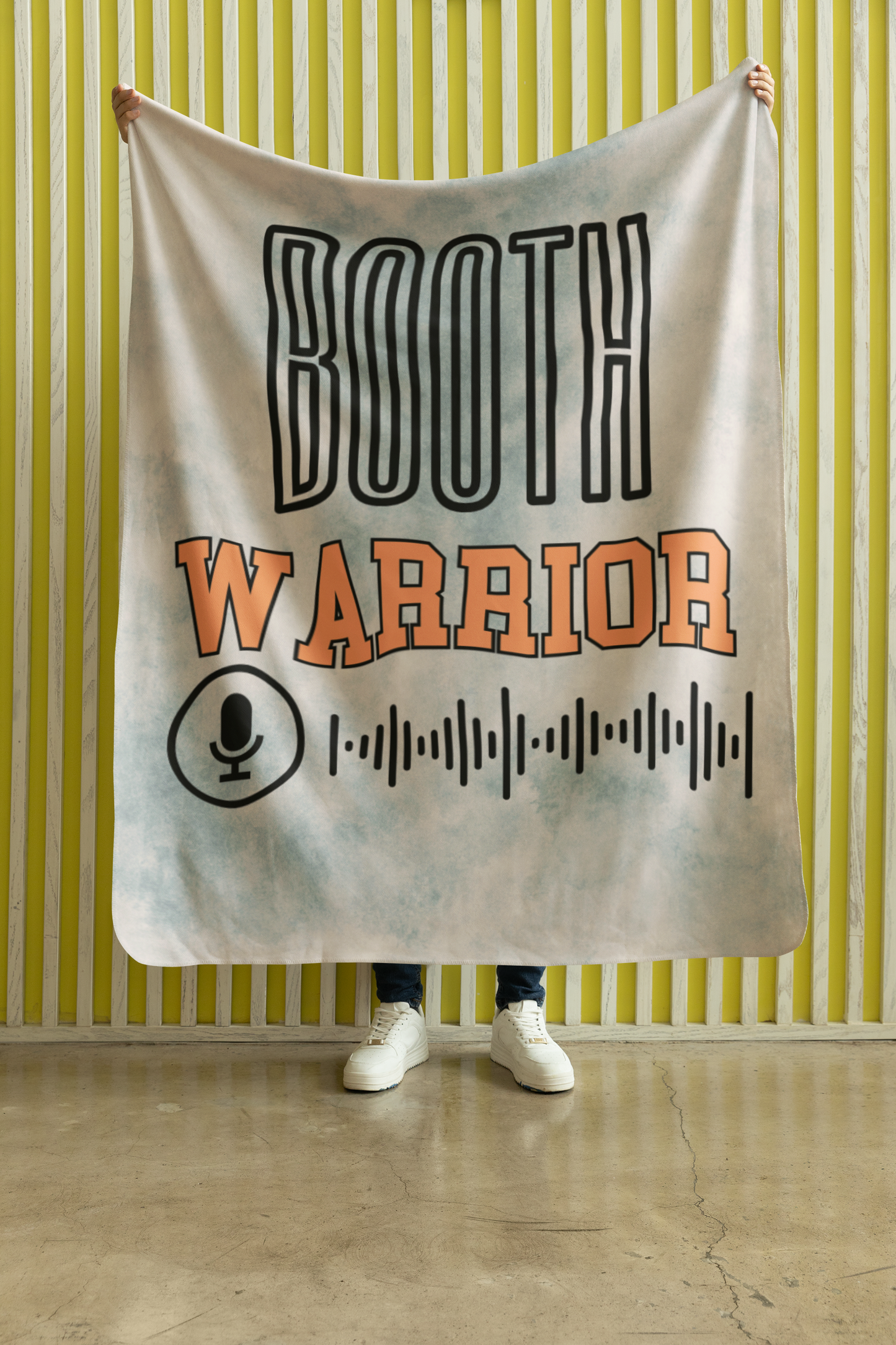 Booth Warrior: Recording Booth Throw Blanket
