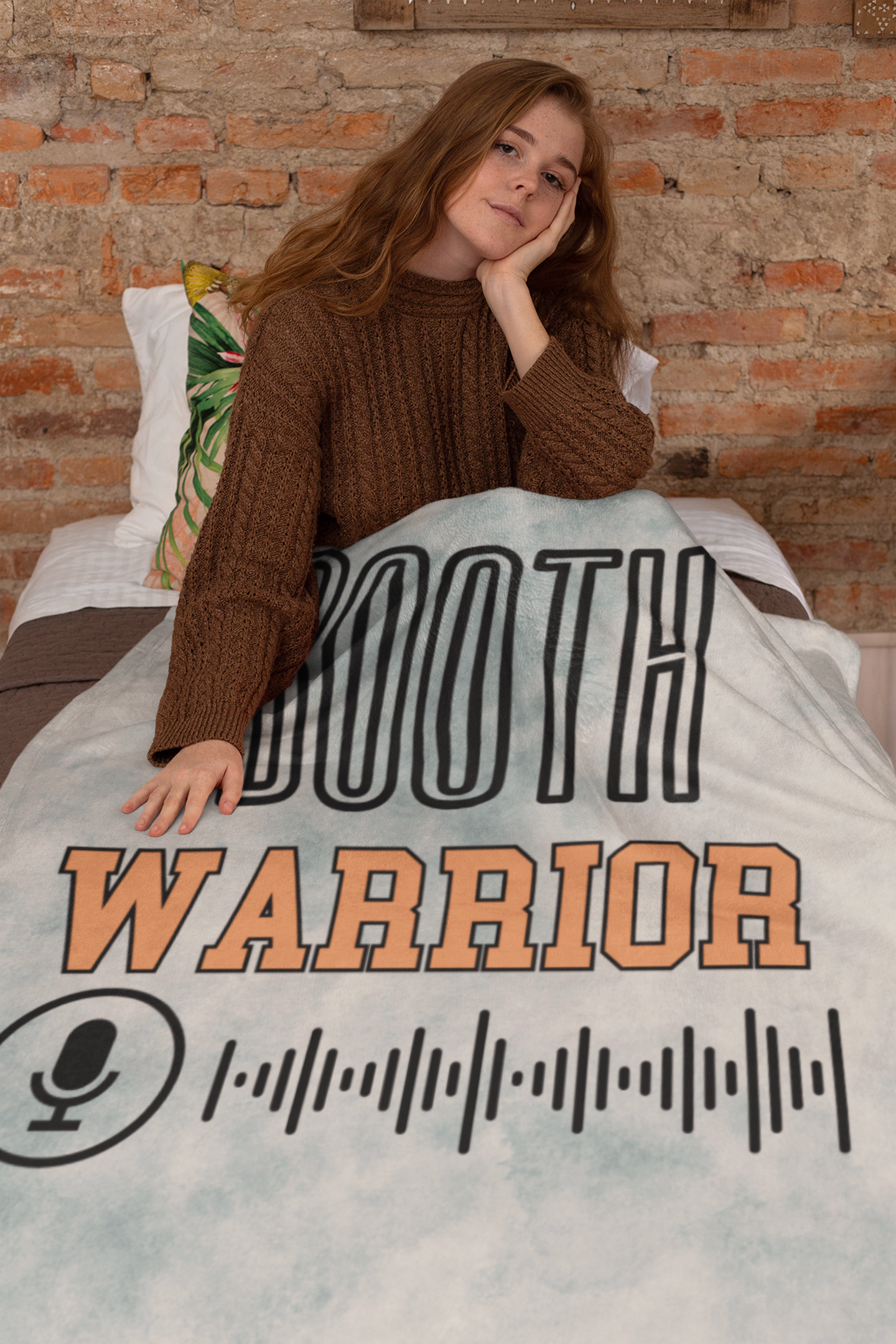 Booth Warrior: Recording Booth Throw Blanket