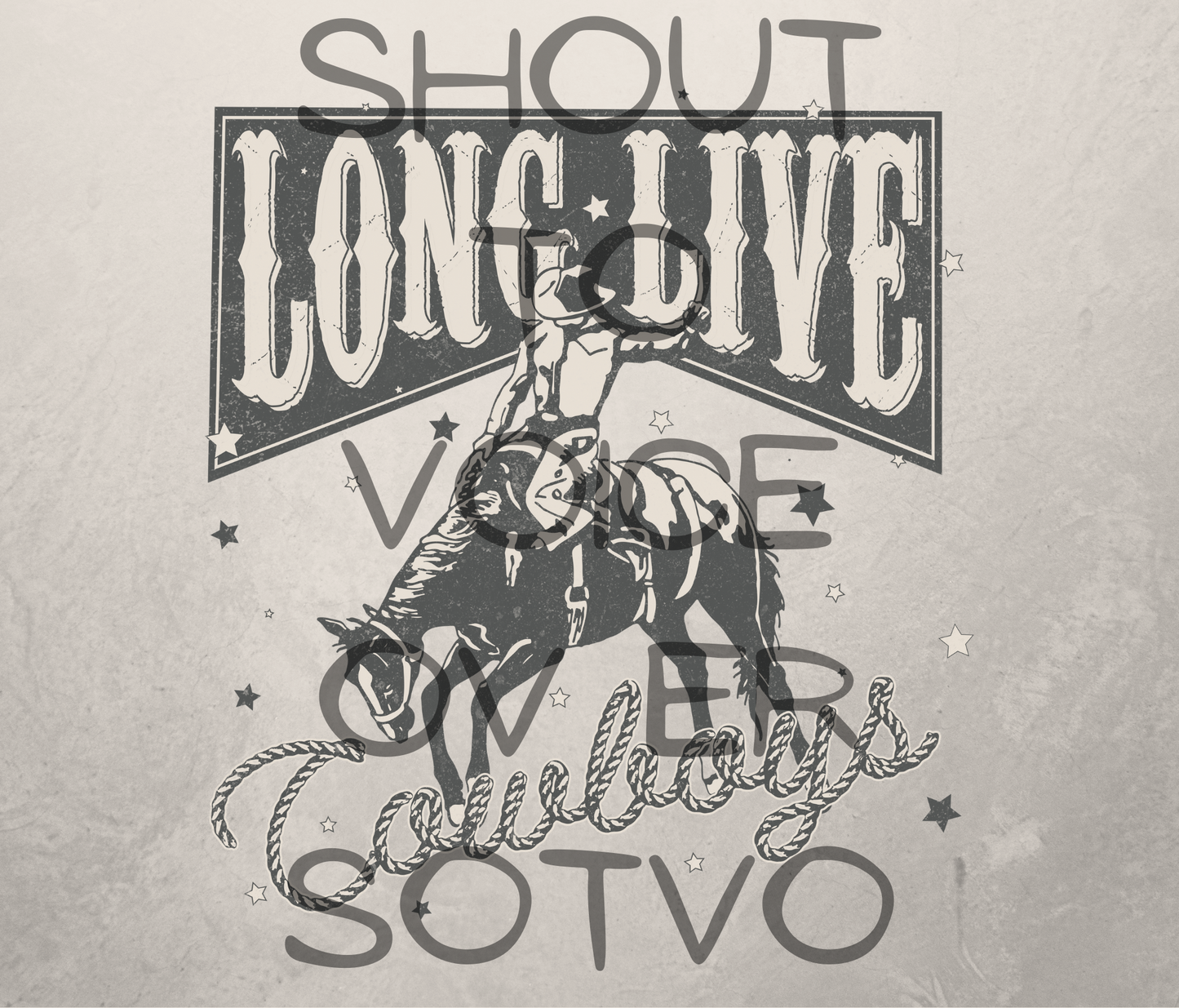 Long Live Cowboys: Reusable Stainless Steel Water Tumbler w/Straw