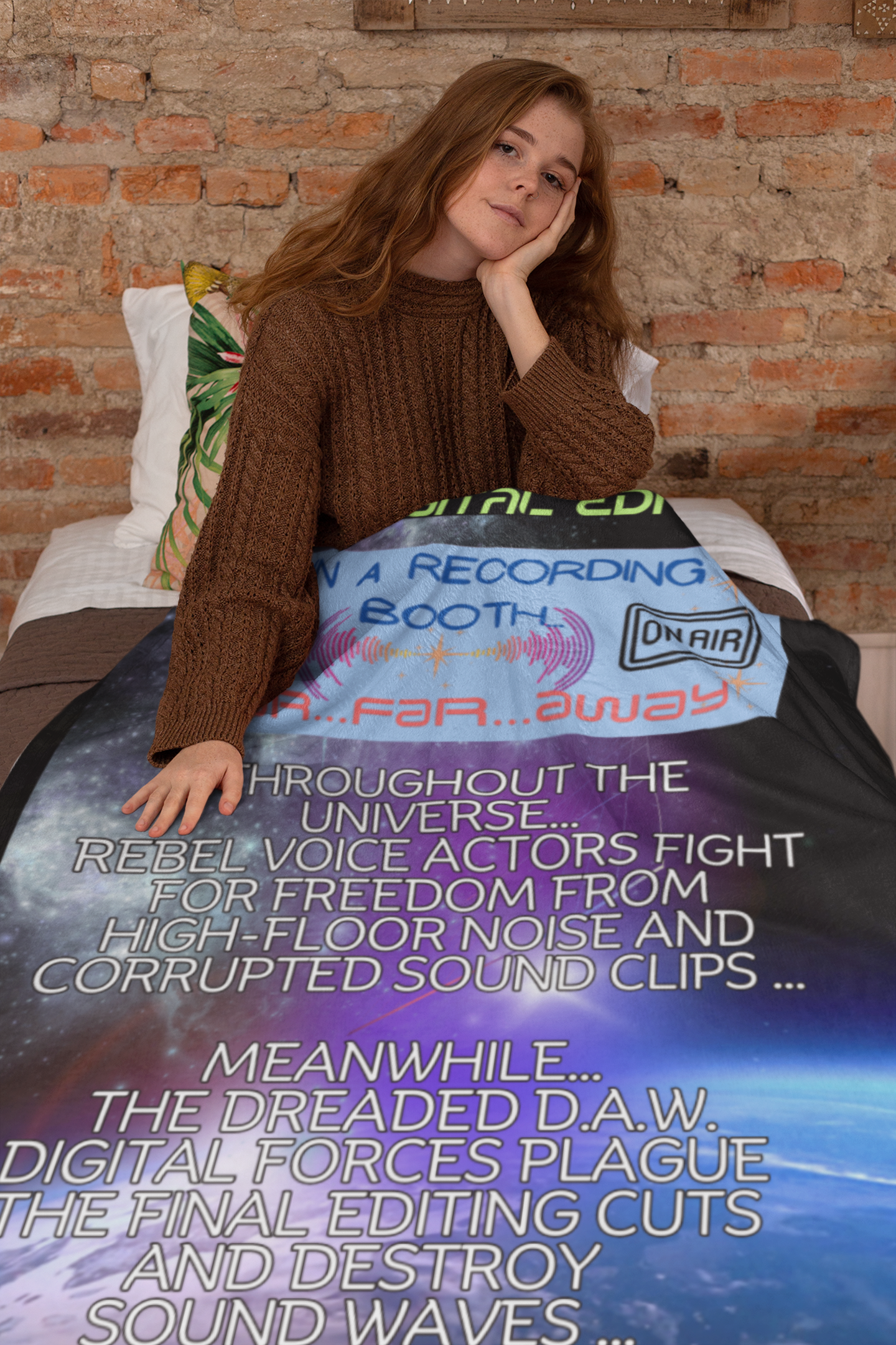 Galaxy Universe Style: Far...Far...Away...Rebel Throw Blanket