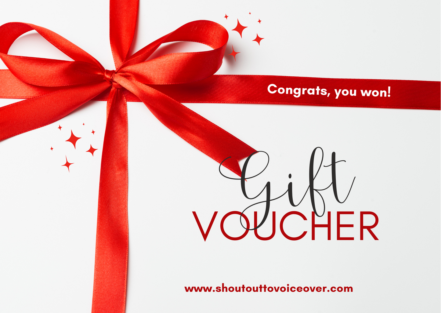 Shout Out to Voice-Over! Gift card