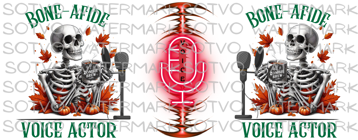 BON-AFIDE VOICE ACTOR Halloween Skeletons Classic Ceramic White Glossy Mug